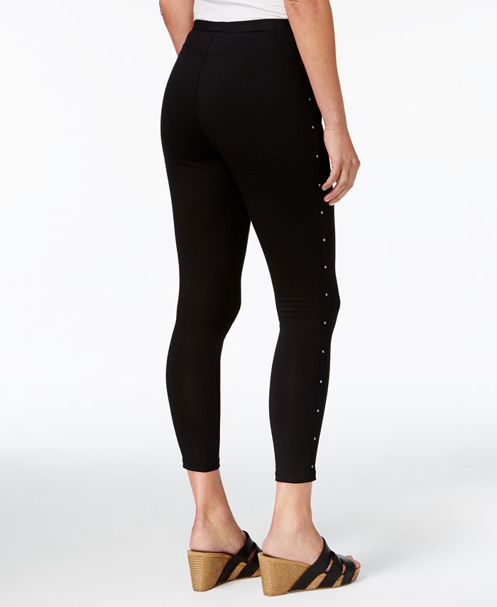 Style & Co Petite Studded Pull-On Pants, Created for Macy's - Macy's