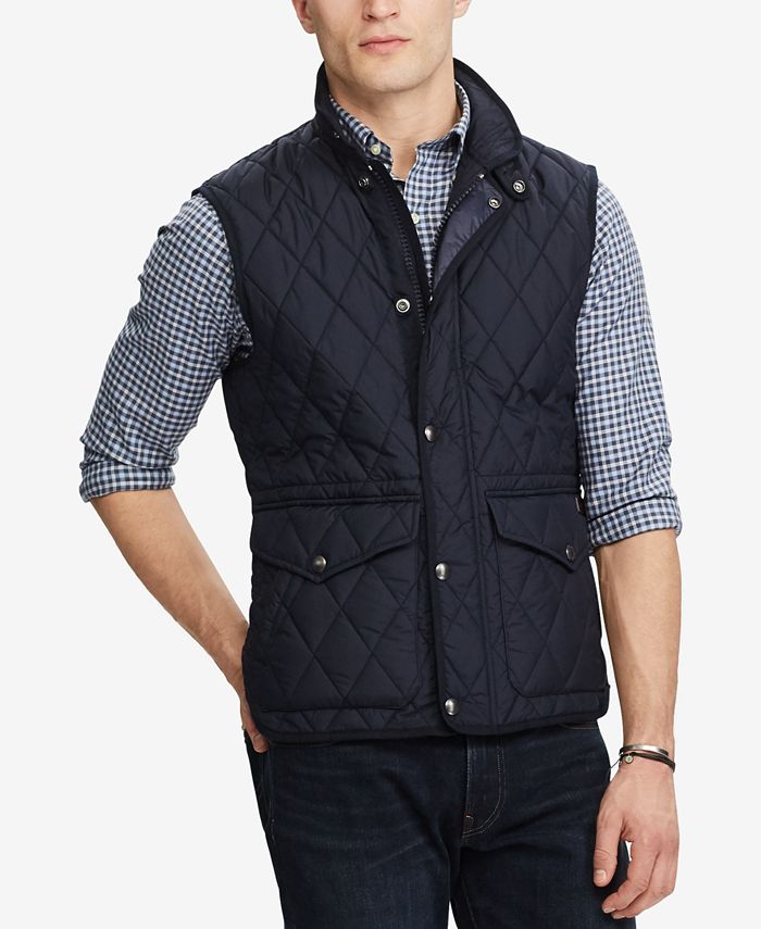Polo Ralph Lauren Men's Iconic Quilted Vest & Reviews - Coats & Jackets -  Men - Macy's