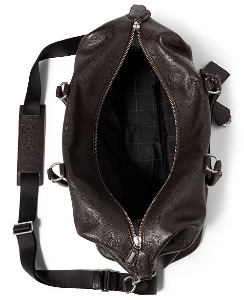 Polo Ralph Lauren Men's Pebbled Leather Duffel Bag All Accessories