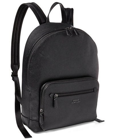 Polo Ralph Lauren Men's Pebbled Leather Backpack - All Accessories ...