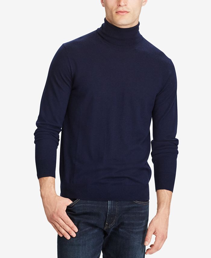 Polo Ralph Lauren Men's Regular-Fit Merino Turtleneck Sweater & Reviews ...
