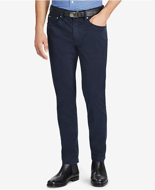 Polo Ralph Lauren Men's Prospect Slim-Straight Sateen Pants - Pants ...