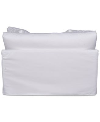 Brenalee 53" Performance Fabric Slipcover Chair and &frac12; with Two Pillows