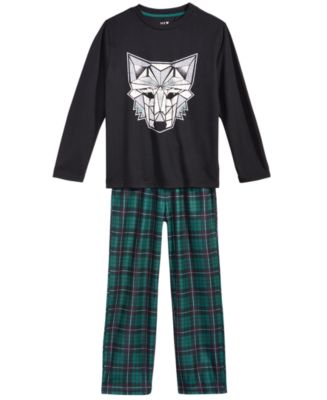 Max Olivia 2 Pc. Wolf Pajama Set Little Boys Big Boys Created for Macy s Macy s