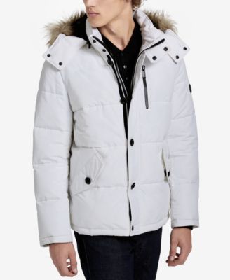 white jacket with fur hood mens