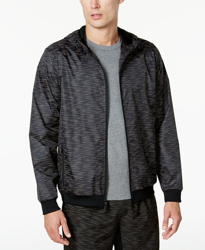 Ideology Men's Reflective Printed Windbreaker, Created for Macy's ...