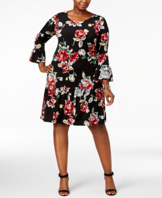 Plus Size Drop Waist Dress