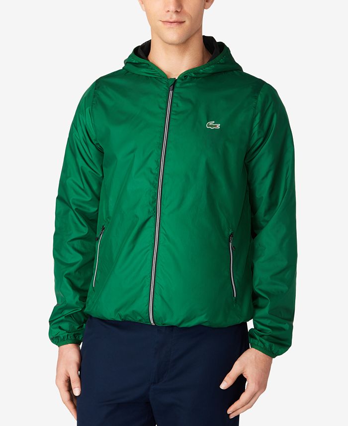 Lacoste Men's Hooded Tennis Jacket - Macy's