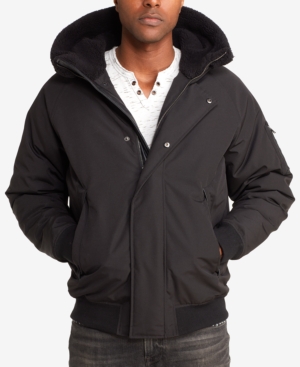 Sean John Men's Hooded Bomber Jacket