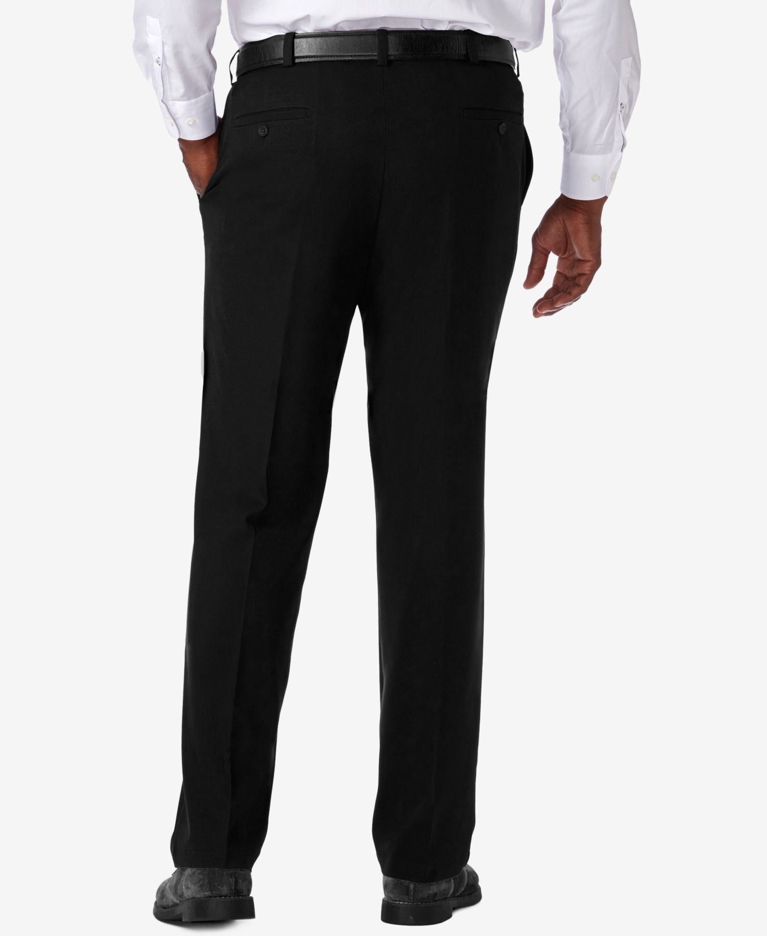 Men's Big & Tall Cool 18® PRO Classic-Fit Expandable Waist Flat Front Stretch Dress Pants