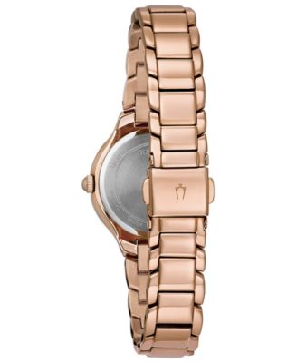 Bulova Women\'s Rose Gold-Tone Stainless Steel Bracelet Watch 28mm 97L151 Bulova Sutton 97P151 Diamond Rose Gold Dial Quartz Stainless  main image 2