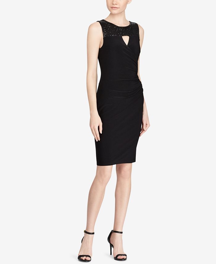 Ralph lauren keyhole dress hot sale