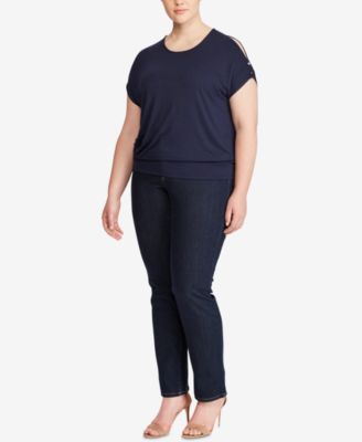 Lauren Ralph Lauren - Plus Size Cold-Shoulder Top