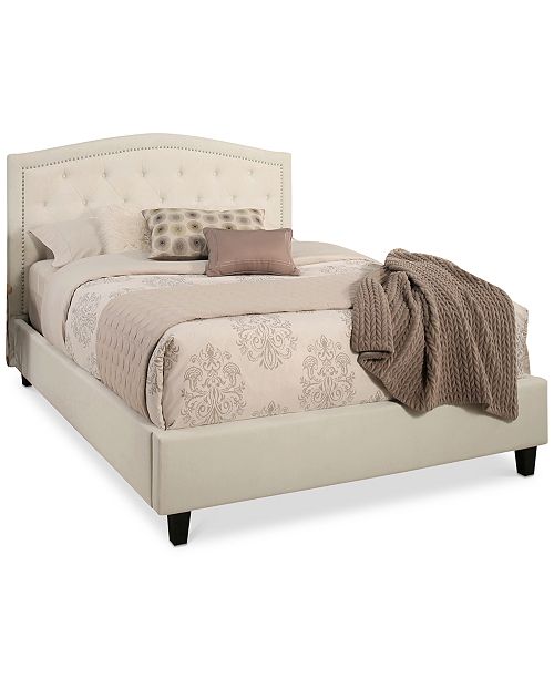Furniture Brantley Tufted Upholstered Bed Full, Quick Ship & Reviews