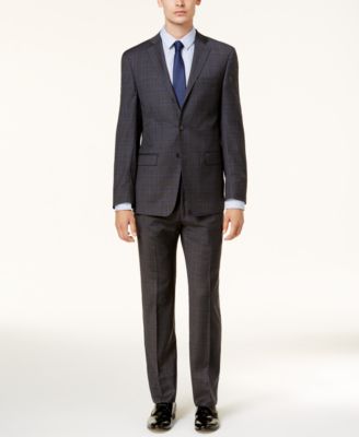 mens dark grey suit