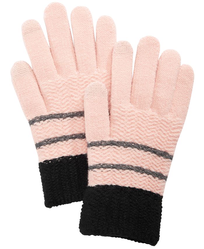 Steve Madden Chevron Block iTouch Gloves - Macy's