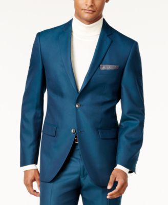 perry ellis teal suit