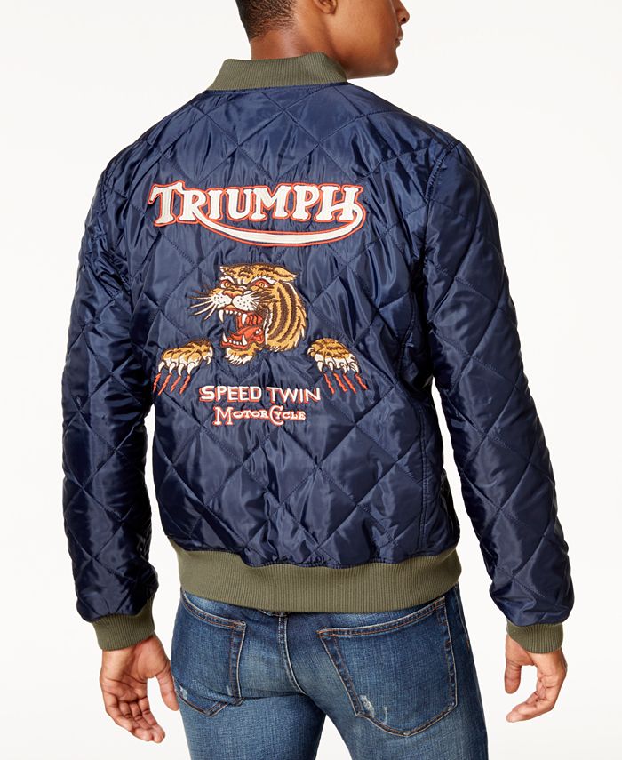 Lucky Brand Men's Triumph Quilted Bomber Jacket - Macy's