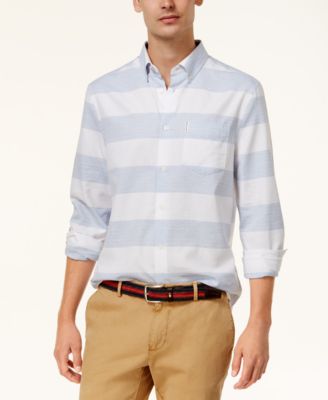 Ben Sherman - Men's Slim-Fit Check Striped Shirt