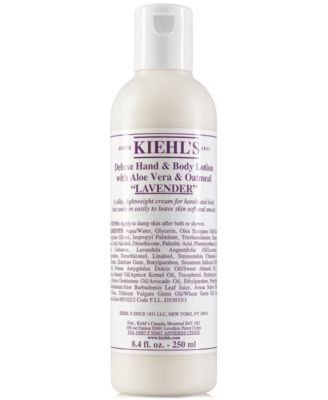 Kiehl's Since 1851 - Deluxe Hand & Body Lotion With Aloe Vera & Oatmeal - Lavender, 8.4-oz.