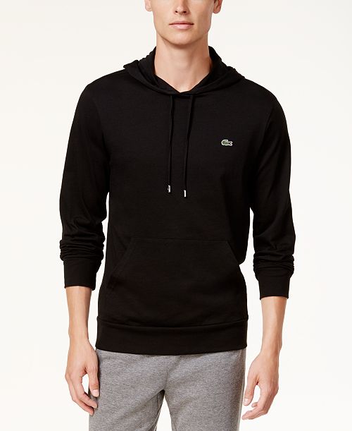 alfani Lacoste Hoodie Jersey Long Sleeve Tee Shirt with Kangaroo Pocket Men's Fashion & Accessories