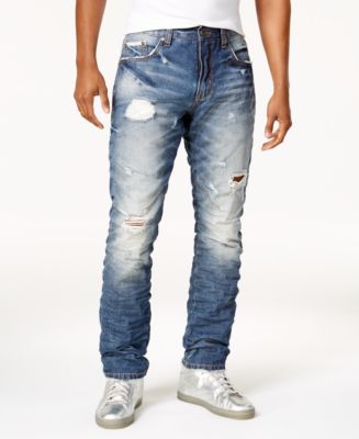 Heritage America Men's Indigo Ripped Jeans - Macy's