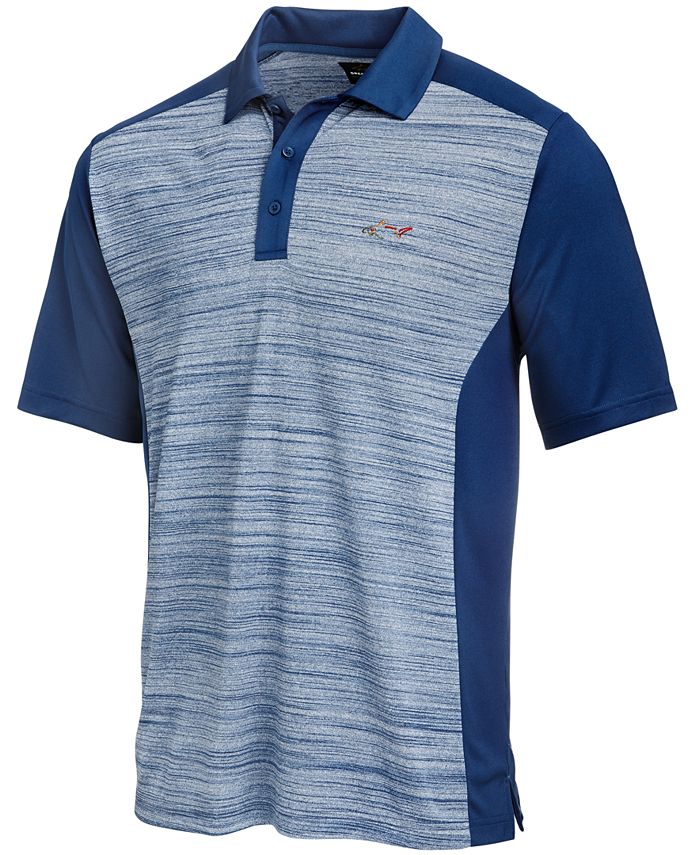 Greg Norman Men's Heathered Colorblocked Polo, Created for Macy's - Macy's