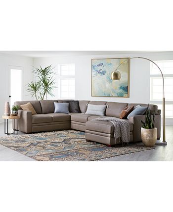 Avenell leather shop sectional