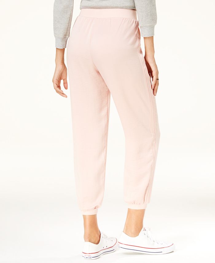 American Rag Juniors' Satin Cropped Joggers, Created for Macy's ...