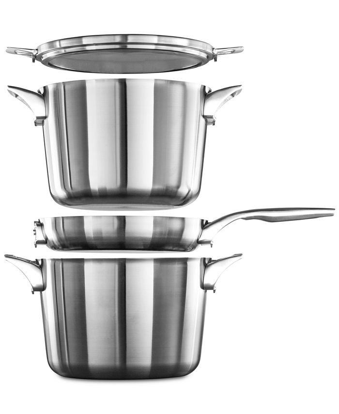 Calphalon Premier Stainless Steel 6-Qt. Stockpot & Lid - Macy's