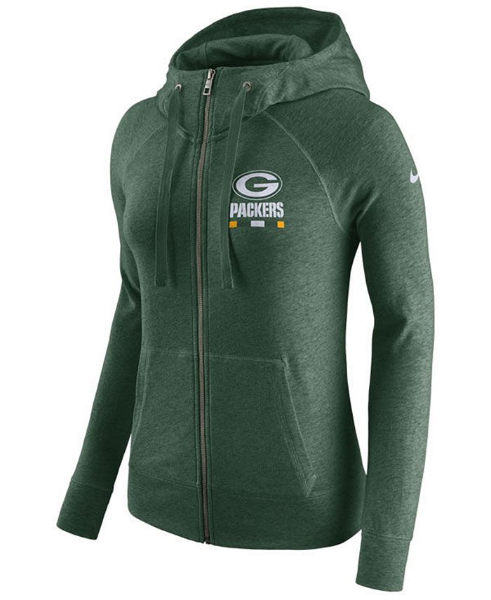 Nike Women's Green Bay Packers Gym Vintage Full-Zip Hoodie - Macy's