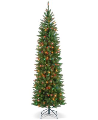 National Tree Company 6.5' Kingswood Fir Hinged Pencil Tree With 250 ...