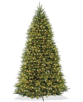 National Tree Company - 10' Dunhill&reg; Fir Full Bodied & Hinged Tree With 1200 Clear Lights