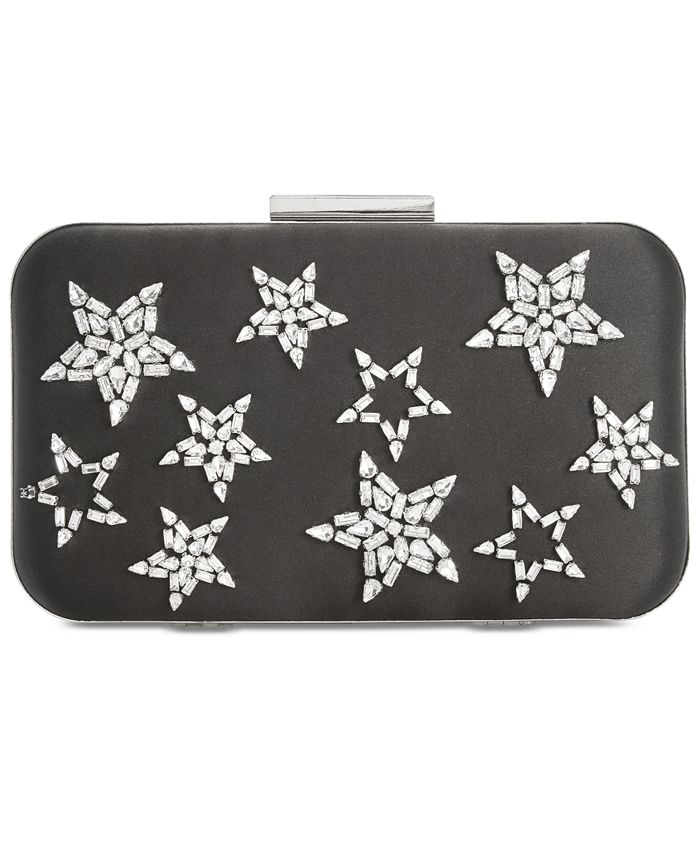 Ana Mini Rhinestone Purse in Silver