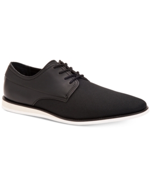 Calvin Klein Men's Kellen Black Ballistic Nylon Oxfords - Web ID: 4862054