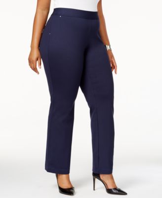 plus size pull on pants