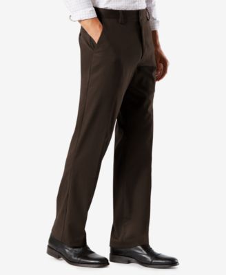Men's Easy Classic Fit Khaki Stretch Pants