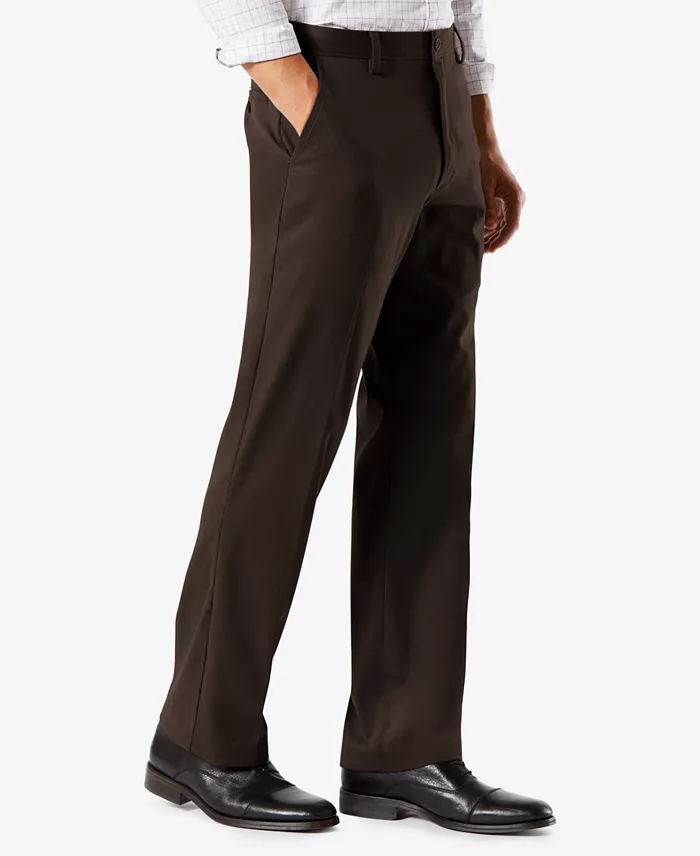 Men's Easy Classic Fit Khaki Stretch Pants - thumbnail 3
