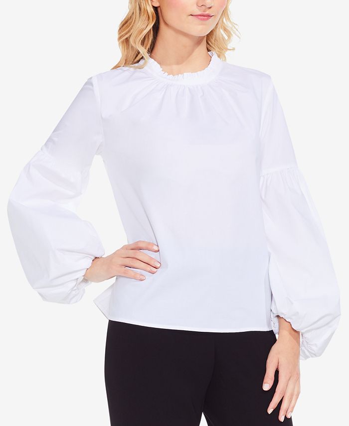 Vince Camuto Balloon-Sleeve Top & Reviews - Tops - Women - Macy's