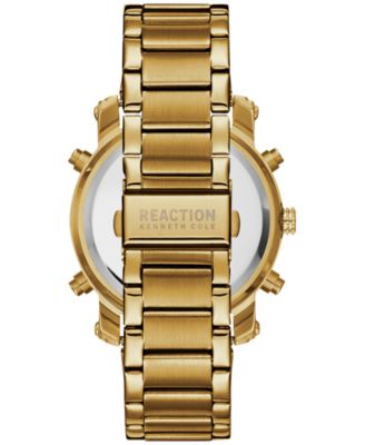 Kenneth Cole Reaction Men's Analog-Digital Sport Gold-Tone