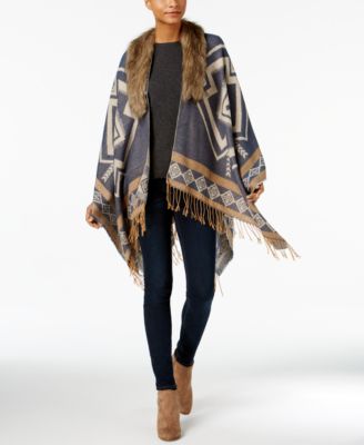 macys faux fur wrap