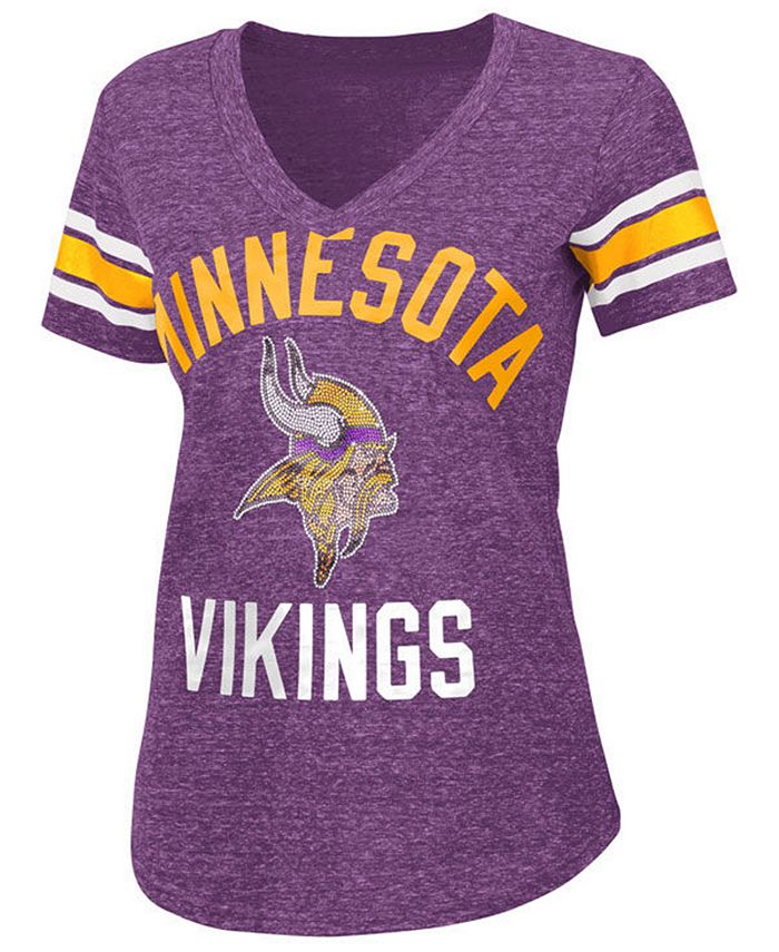 G-III Sports Women's Minnesota Vikings Big Game Rhinestone T-Shirt ...