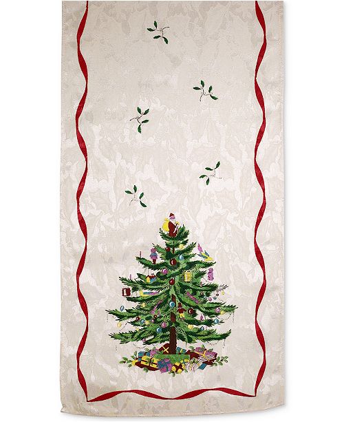 Spode Christmas Tree 108 Table Runner Reviews Table Linens Dining Macy S