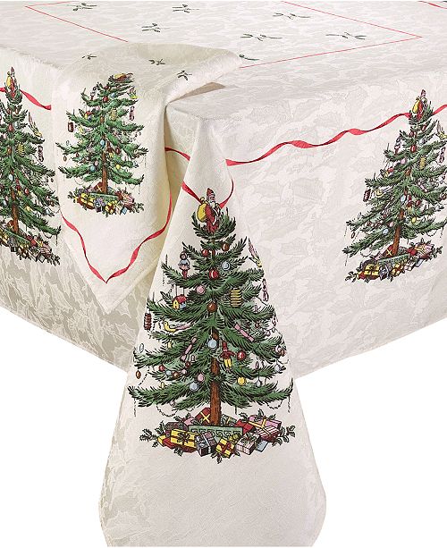 Spode Christmas Tree Tablecloth, 60 x 120