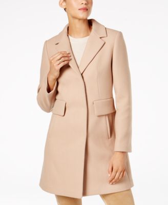 kate spade new york Faux-Fur-Collar Walker Coat