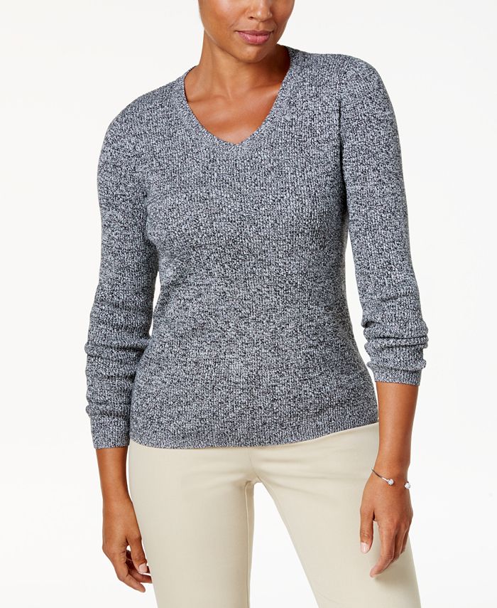 Macys womens cheap v neck sweaters