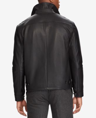 ralph lauren genuine leather bomber jackets