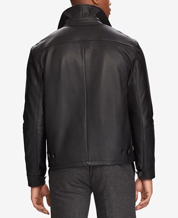 Polo Ralph Lauren Men's Leather Jacket & Reviews - Coats & Jackets - Men -  Macy's