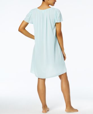 Women's Short-Sleeve Embroidered Nightgown 