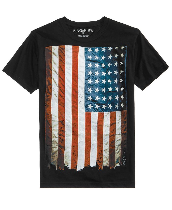 Ring of Fire Men's Flag Graphic T-Shirt, Created for Macy's - Macy's